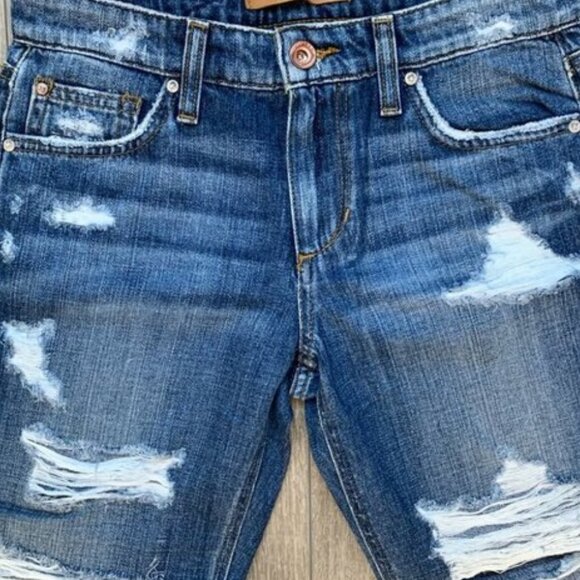 Revolve Joe's Jeans Jeans Straight leg Billie Slim Crop Distressed Denim Size 27 - Picture 6 of 15